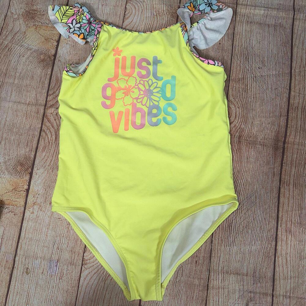 Bmagical by Btween Girls' 'Just Good Vibes' Swimsuit size 12
